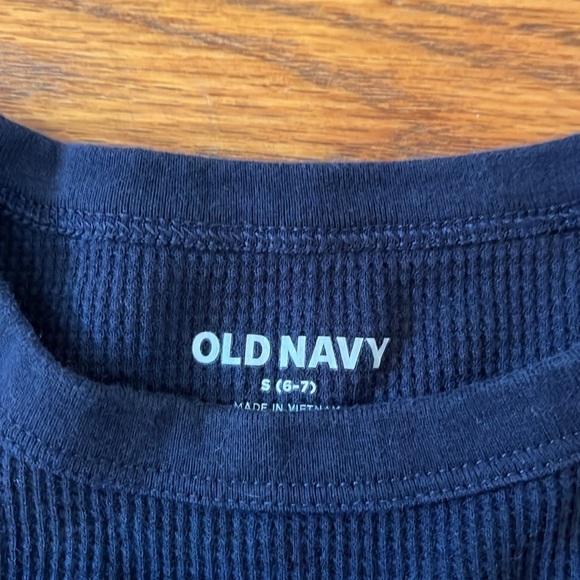 Old Navy Kid’s Waffle Long Sleeve Tops Size 6/7 - Picture 6 of 13